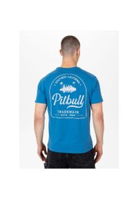 PITBULL - Koszulka bawełniana sportowa t-shirt dla dorosłych Ultra Light So Cal. Kolor: niebieski, wielokolorowy, biały. Materiał: bawełna