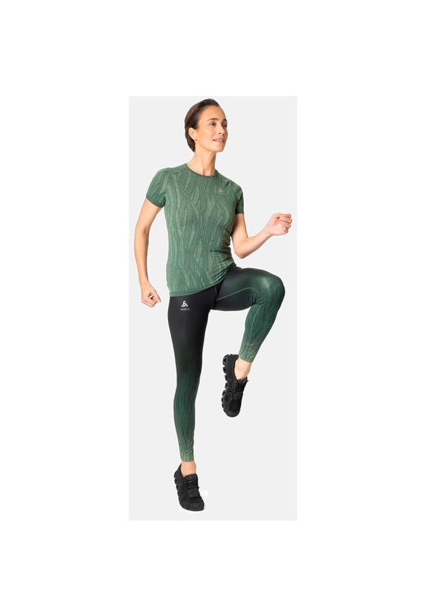 Koszulka do biegania damska Odlo T-shirt ZEROWEIGHT CERAMIC. Kolor: zielony