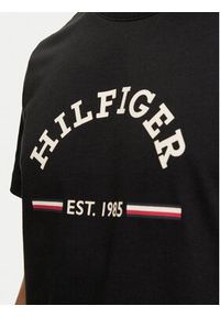 TOMMY HILFIGER - Tommy Hilfiger T-Shirt Arch MW0MW35466 Czarny Slim Fit. Kolor: czarny. Materiał: bawełna #5