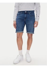 Tommy Jeans Szorty jeansowe Ronnie DM0DM20943 Granatowy Regular Fit. Kolor: niebieski. Materiał: bawełna