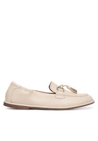 Loafersy Tamaris. Kolor: kremowy #1
