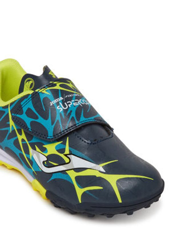 Joma Buty do piłki nożnej Super Copa Jr 2503 SCJS2503TFV Granatowy. Kolor: niebieski. Materiał: skóra