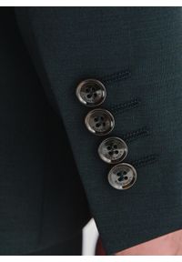 Pako Lorente - PAKO LORENTE - Wełniany zielony garnitur męski. Kolor: zielony. Materiał: wełna #2