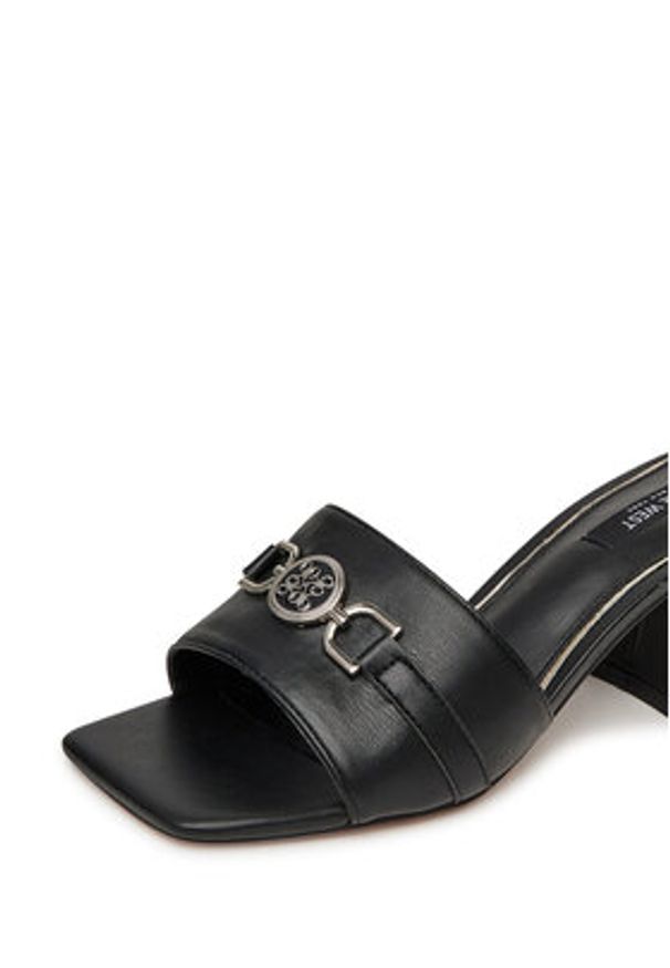Nine West Klapki R25SS04465 Czarny. Kolor: czarny. Materiał: materiał, syntetyk