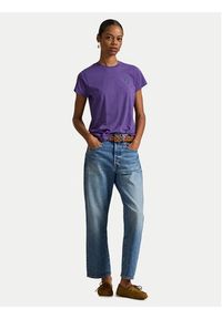 Polo Ralph Lauren T-Shirt 211B14605002 Fioletowy Classic Fit. Typ kołnierza: polo. Kolor: fioletowy. Materiał: bawełna #4