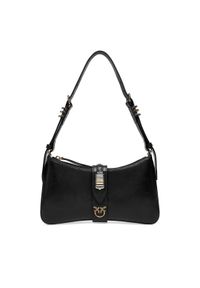 Pinko - PINKO Torebka Arthemis Shoulder Mini AI 24-25 PLTT 103512 A29V Czarny. Kolor: czarny. Materiał: skórzane