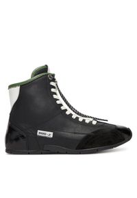 Bronx Sneakersy 47661-CU Czarny. Kolor: czarny. Materiał: skóra