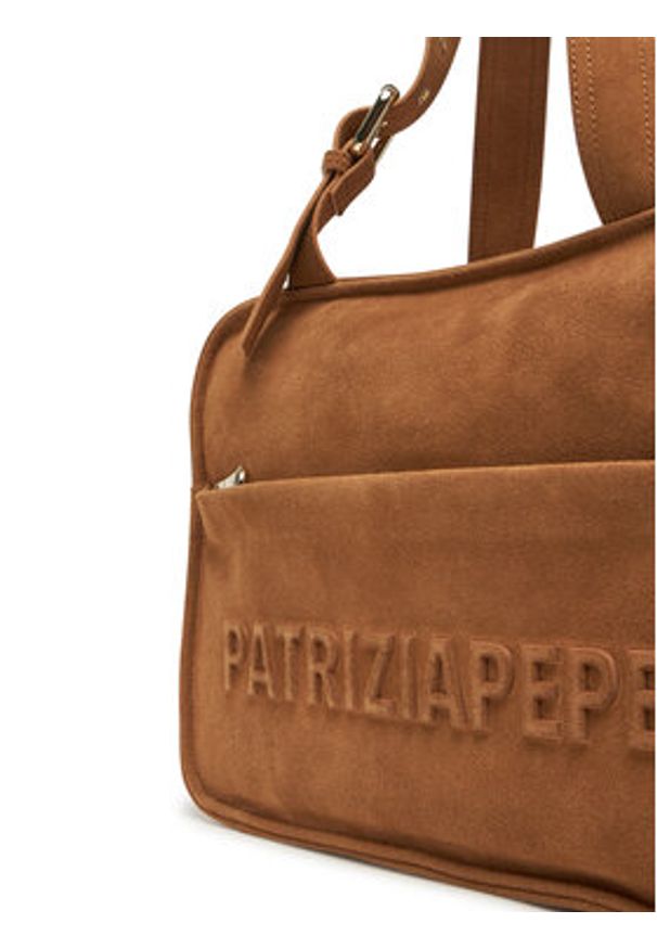 Patrizia Pepe Torebka 2B0125/L152P Brązowy. Kolor: brązowy. Materiał: skórzane, zamszowe