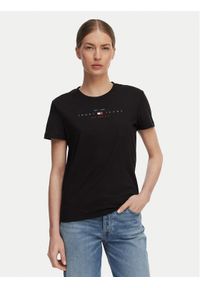 Tommy Jeans T-Shirt Linear Ss Tee DW0DW22789 Czarny Regular Fit. Kolor: czarny. Materiał: bawełna #1