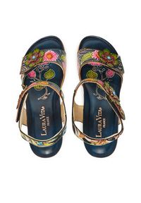 Laura Vita Sandały Bonito 13 Granatowy. Kolor: niebieski. Materiał: skóra #5