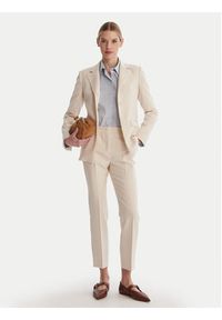 Weekend Max Mara Spodnie materiałowe Rana 2615131021 Écru Slim Fit. Kolor: kremowy. Materiał: syntetyk #2