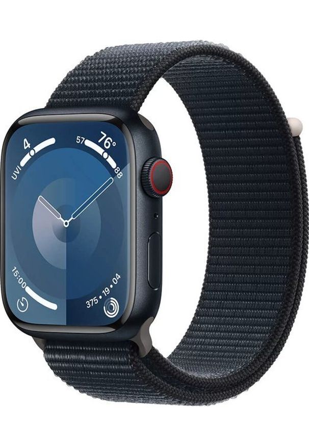 APPLE - Smartwatch Apple Watch 9 GPS + Cellular 45mm Midnight Alu Sport Loop Granatowy (MRMF3QP/A). Rodzaj zegarka: smartwatch. Kolor: niebieski. Styl: sportowy