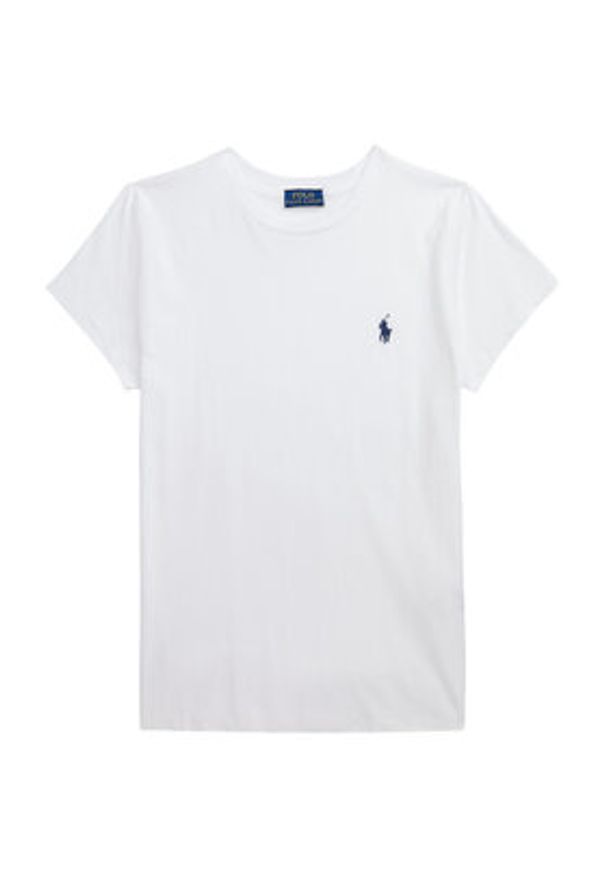 Polo Ralph Lauren T-Shirt 211898698005 Biały Regular Fit. Typ kołnierza: polo. Kolor: biały. Materiał: bawełna