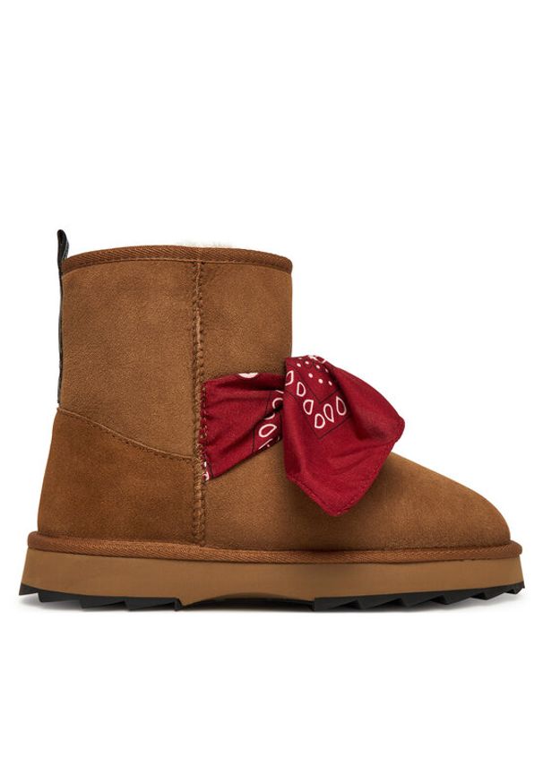 EMU Australia Śniegowce Sharky Mini Bandana W13199 Brązowy. Kolor: brązowy. Materiał: skóra