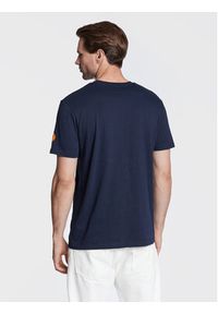 Save The Duck T-Shirt DT1008M PESY15 Granatowy Regular Fit. Kolor: niebieski. Materiał: bawełna #4