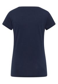 Mustang T-Shirt Loa 1016509 Granatowy Slim Fit. Kolor: niebieski. Materiał: bawełna