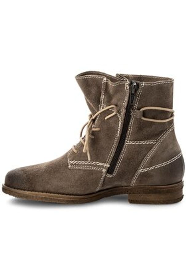 Lasocki Botki G322SC Brązowy. Kolor: brązowy. Materiał: zamsz, skóra