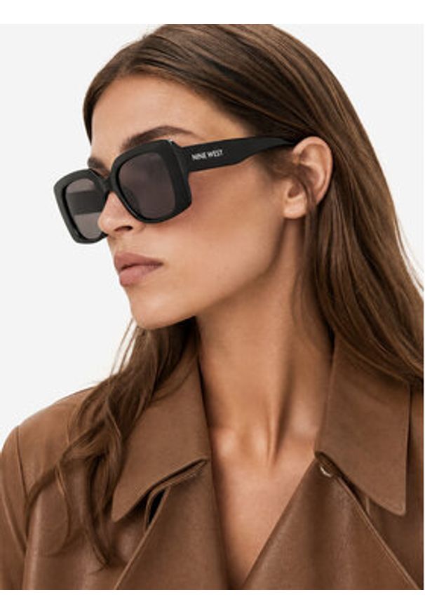 Nine West Okulary przeciwsłoneczne CEO-NW6627S Czarny. Kolor: czarny