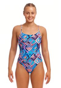 FUNKITA - Strój kąpielowy damski jednoczęściowy na basen plażę Funkita. Kolor: niebieski