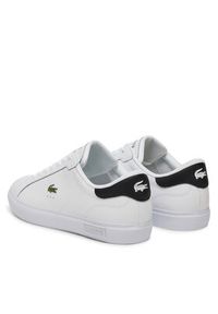 Lacoste Sneakersy Powercourt 7-49SMA0081 Biały. Kolor: biały. Materiał: skóra