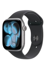 APPLE - Apple Watch Series 11 GPS 42mm Space Grey Aluminium Case with Black Sport Band - S/M. Styl: sportowy
