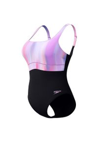 Damski kostium kąpielowy 1-częściowy Speedo Eco New Contour Eclipse Pr. Kolor: fioletowy, wielokolorowy