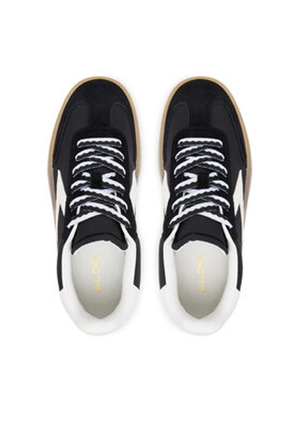 Aldo Sneakersy Retrostep 14002058 Czarny. Kolor: czarny. Materiał: skóra, zamsz