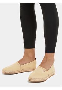 TOMMY HILFIGER - Tommy Hilfiger Espadryle Basic Tommy Flat Espadrille FW0FW06497 Beżowy. Kolor: beżowy #2