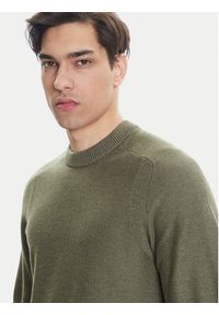 BOSS Sweter Kencel 50545678 Zielony Regular Fit. Kolor: zielony. Materiał: bawełna #3