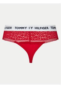 TOMMY HILFIGER - Tommy Hilfiger Stringi UW0UW05619 Czerwony. Kolor: czerwony. Materiał: bawełna #7