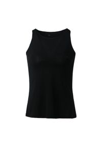 ENDURANCE - Koszulka do jogi Athlecia Mota Slub Top. Kolor: czarny. Materiał: elastan, poliester. Sport: joga i pilates