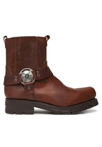 Sztyblety NEW ROCK. Kolor: brązowy. Styl: rockowy #1