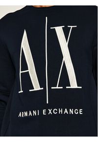 Armani Exchange Bluza 8NZMPA ZJ1ZZ 1510 Granatowy Regular Fit. Kolor: niebieski. Materiał: bawełna