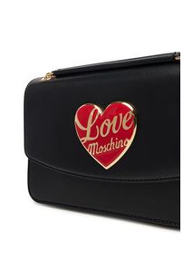 Love Moschino - LOVE MOSCHINO Torebka JC4184PP1NLP0000 Czarny. Kolor: czarny. Materiał: skórzane #5