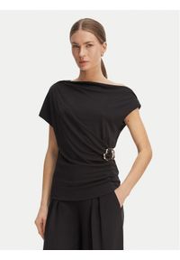 Rinascimento Bluzka CFC0128664003 Czarny Regular Fit. Kolor: czarny. Materiał: syntetyk #1