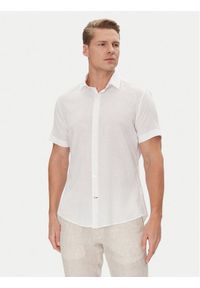 JOOP! Koszula 17 JSH-209Pit 30047056 Écru Slim Fit. Kolor: kremowy. Materiał: len, bawełna #1