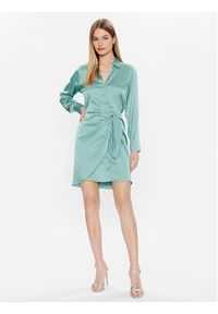 Guess Sukienka koszulowa Alya W2BK83 WF1T2 Zielony Regular Fit. Kolor: zielony. Materiał: syntetyk. Typ sukienki: koszulowe #4