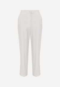 Renee - Białe Klasyczne Spodnie VICES Garniturowe High Waist Dimaia. Okazja: na komunię, na co dzień, na imprezę, do pracy, na spotkanie biznesowe. Stan: podwyższony. Kolor: biały. Styl: klasyczny #7