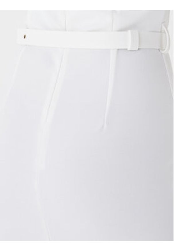 Rinascimento Sukienka koktajlowa CFC0127755003 Biały Slim Fit. Kolor: biały. Materiał: syntetyk. Styl: wizytowy