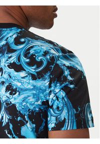 Versace Jeans Couture T-Shirt 80GAH6S0 JS543 Niebieski Regular Fit. Kolor: niebieski. Materiał: bawełna #3
