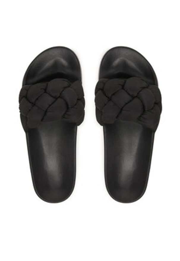 Tommy Jeans Klapki Tjw Braided Slides EN0EN02975 Czarny. Kolor: czarny. Materiał: materiał
