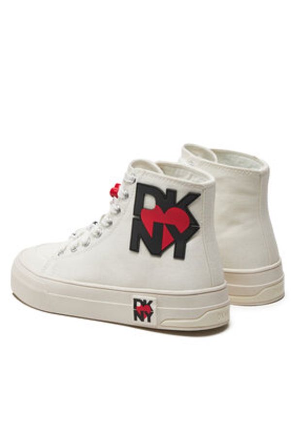 DKNY Trampki K2478753 Biały. Kolor: biały. Materiał: materiał