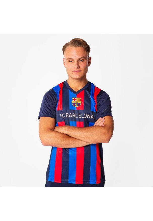 Koszulka piłkarska dla dorosłych FC Barcelona Home 22/23. Kolor: niebieski. Materiał: poliester. Sport: piłka nożna