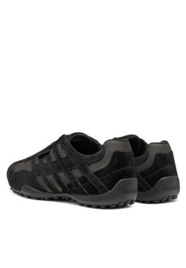 Geox Sneakersy U Snake Original U56MNB 022EK C9999 Czarny. Kolor: czarny. Materiał: skóra, zamsz
