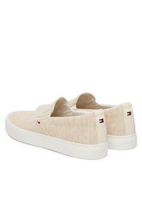 TOMMY HILFIGER - Tommy Hilfiger Tenisówki Harlem Core Ii Slip On Chambray FM0FM05819 Beżowy. Zapięcie: bez zapięcia. Kolor: beżowy. Materiał: materiał #2