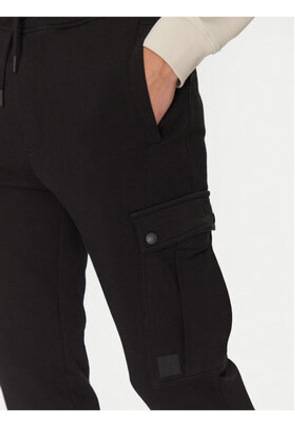 BOSS Spodnie dresowe Setam 50542917 Czarny Regular Fit. Kolor: czarny. Materiał: bawełna