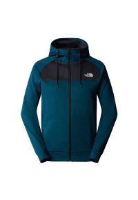 Bluza The North Face Reaxion 0A7Z9O7AO1 - granatowa. Okazja: na co dzień. Kolor: niebieski. Materiał: skóra, polar, tkanina, poliester. Wzór: aplikacja. Styl: klasyczny, casual