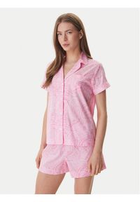 Lauren Ralph Lauren - LAUREN RALPH LAUREN Piżama ILN12499 Różowy. Kolor: różowy. Materiał: bawełna #1