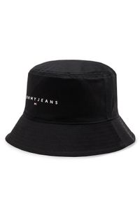 Tommy Jeans Kapelusz Tjm Linear Logo Bucket Hat AM0AM12895 Czarny. Kolor: czarny. Materiał: materiał #1