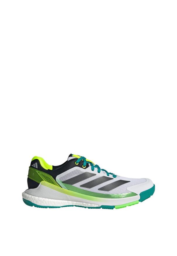 Adidas - Buty Crazyquick BOOST Padel. Zapięcie: zamek. Kolor: wielokolorowy, biały, czarny, zielony. Materiał: materiał. Sport: tenis